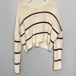 Moon and Madison black and white striped sweater M